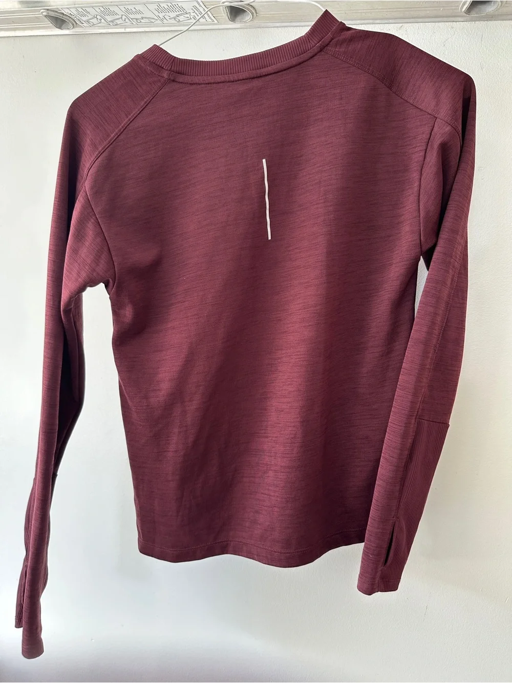 Nike Women's Burgundy Long-Sleeve Performance Crew